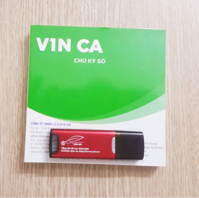 Chữ ký số Vin-CA LCS VIN CA