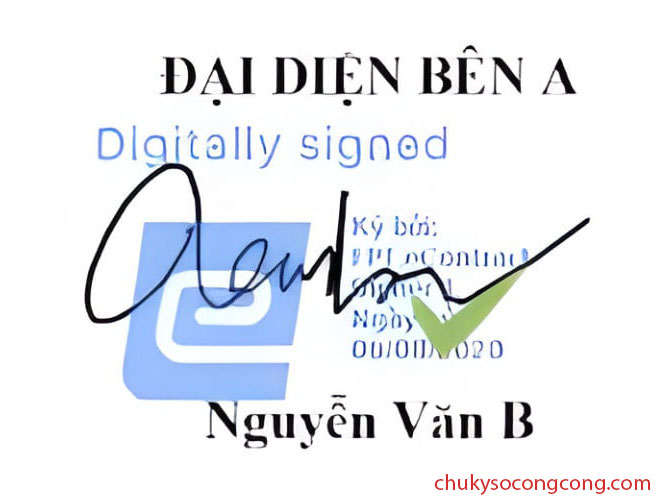 mau chu ky so dien tu danh cho ca nhan