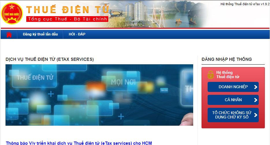 website thue dien tu